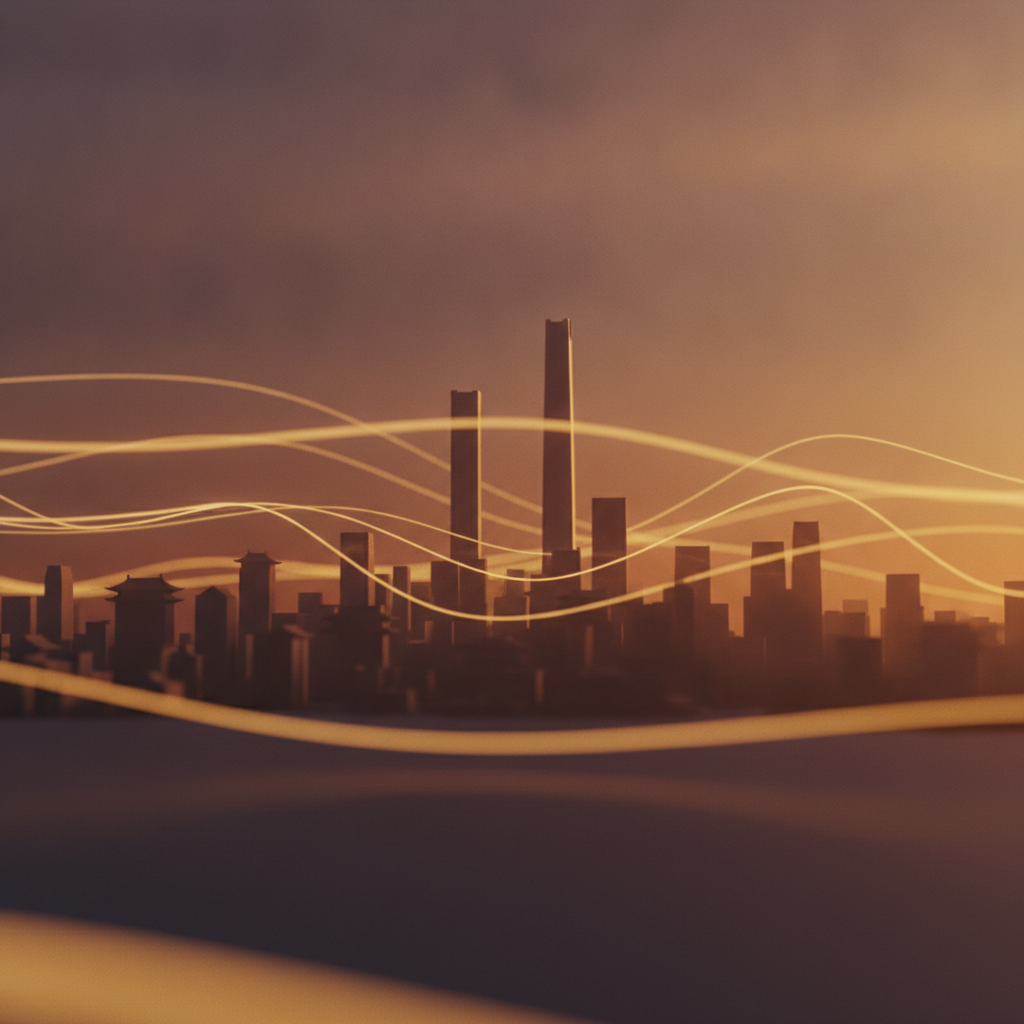 Beijing Skyline Abstract